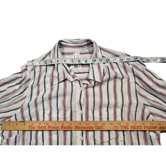 Liverpool Los Angeles‎ Button Down Shirt Women Sz XL Striped Collared Boho - Picture 6 of 7